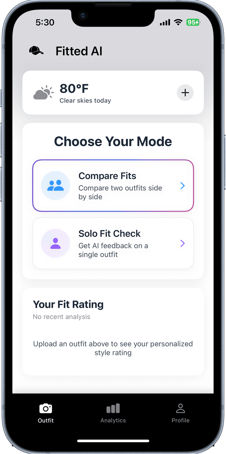 Fitted AI App Screenshot